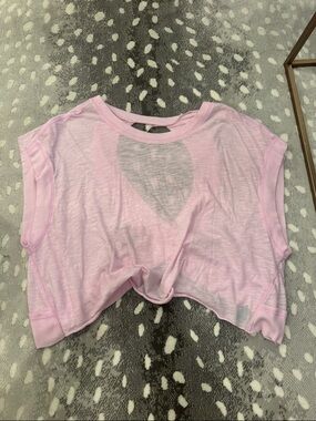 FP Movement by Free People Pink Cropped Muscle Tee